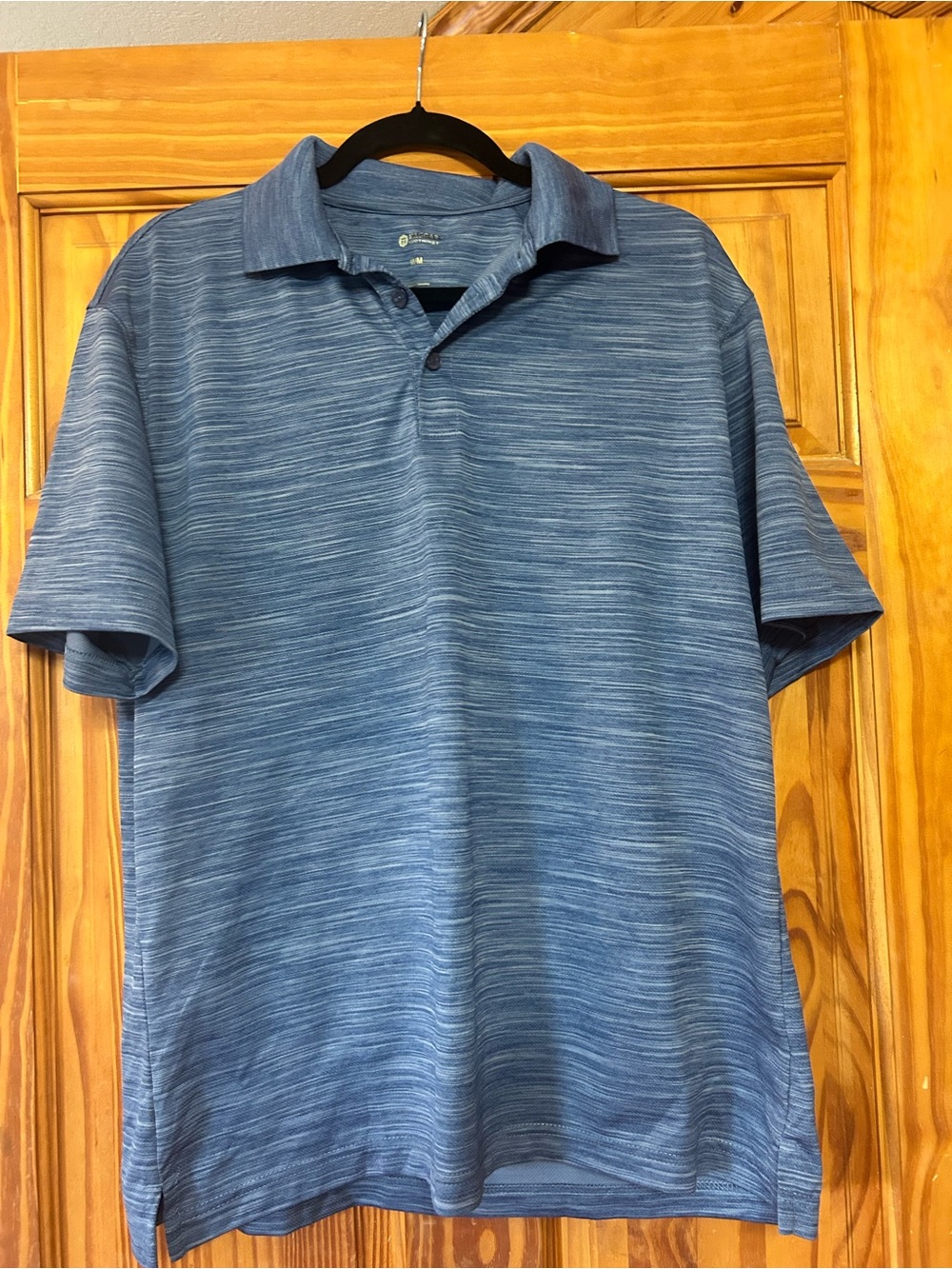 Haggar Men's Heathered Blue Polo